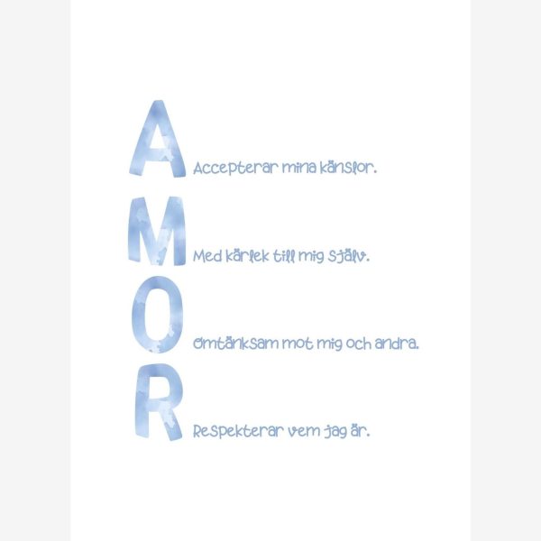 Amor akronym Poster