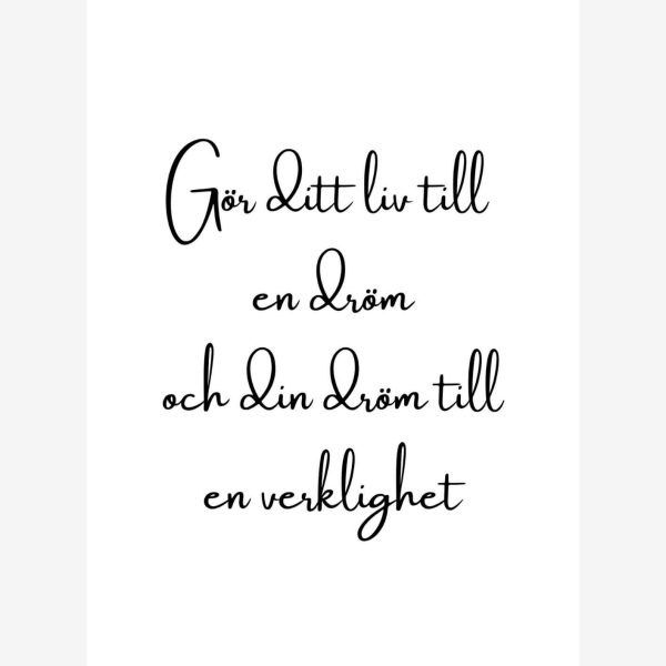 Dröm och verklighet Poster