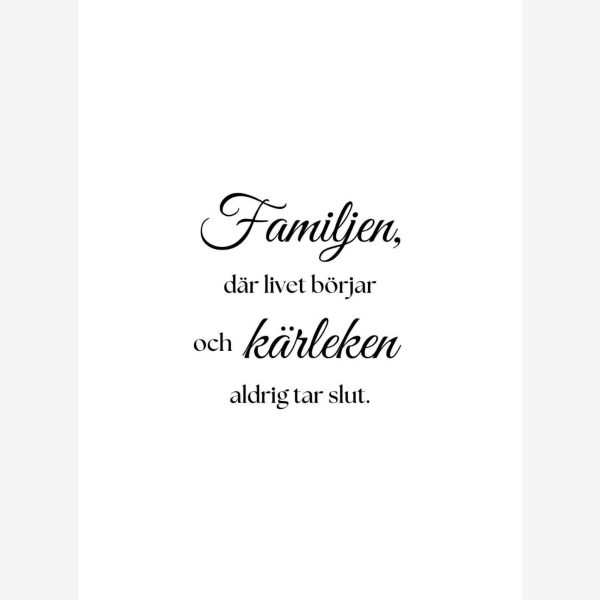 Familj Poster