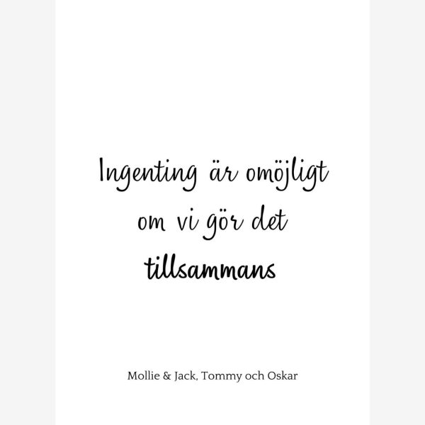 Tillsammans Poster